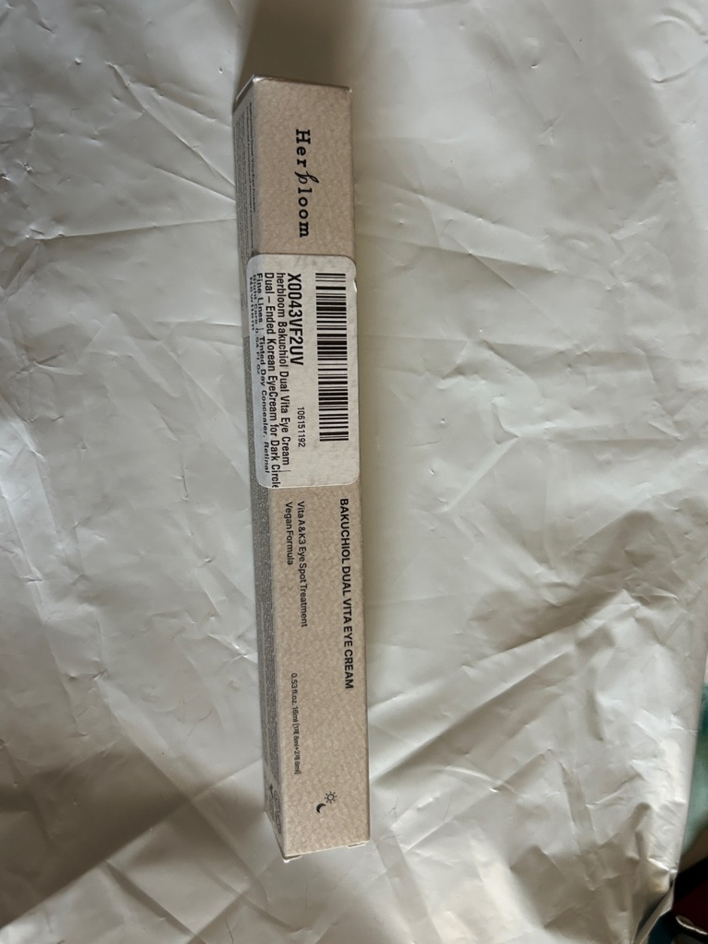 Bakuchiol Dual Vita Eye Cream - Beige Box Packaging